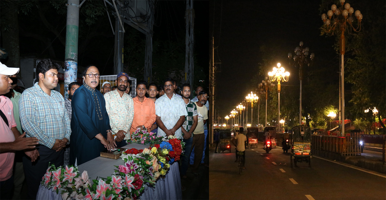 বিদ্যুৎ সাশ্রয়ে রাজশাহী নগরে দুই খুঁটি পর একটিতে জ্বলবে সড়কবাতি