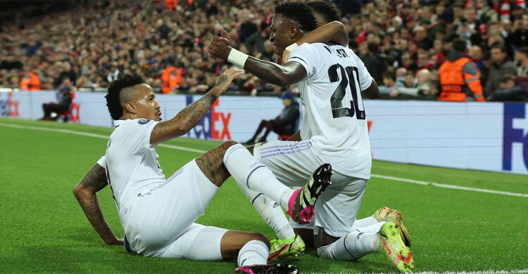 পিছিয়ে পড়েও লিভারপুলকে গোলবন্যায় ভাসালো রিয়াল মাদ্রিদ