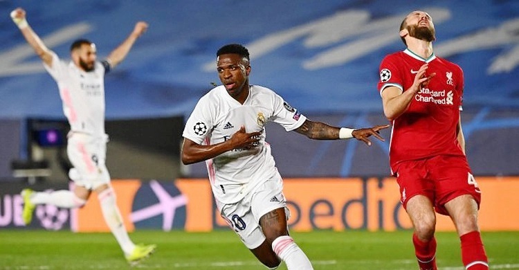 Vinicius brace pushes Real close to semi finals