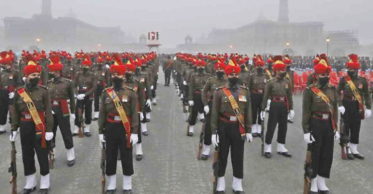 Bangladeshi tri-service contingent leads India’s Republic Day parade