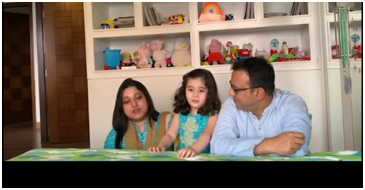 মা-বাবাকে নিয়ে সবাইকে সচেতন করছে রিয়াজের মেয়ে