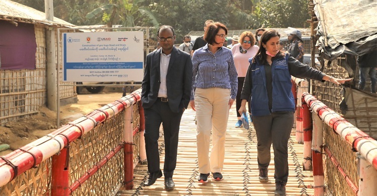 রোহিঙ্গা ক্যাম্প পরিদর্শন করলেন মার্কিন নিরাপত্তা পরিষদের সদস্যরা