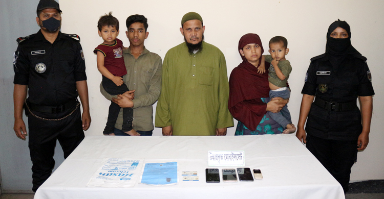 ভারত থেকে পালিয়ে আসা ৩ রোহিঙ্গা সিরাজগঞ্জে আটক