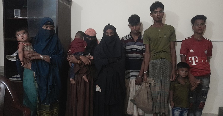 ভাসানচর থেকে পালিয়ে আসা আরও ৯ রোহিঙ্গা আটক