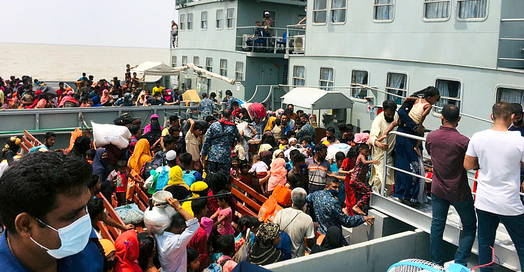 ভাসানচরে পৌঁছেছেন আরও ১৯৯৭ রোহিঙ্গা