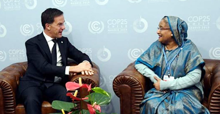 মিয়ানমারকে চাপ দিতে নেদারল্যান্ডসের প্রতি প্রধানমন্ত্রীর আহ্বান