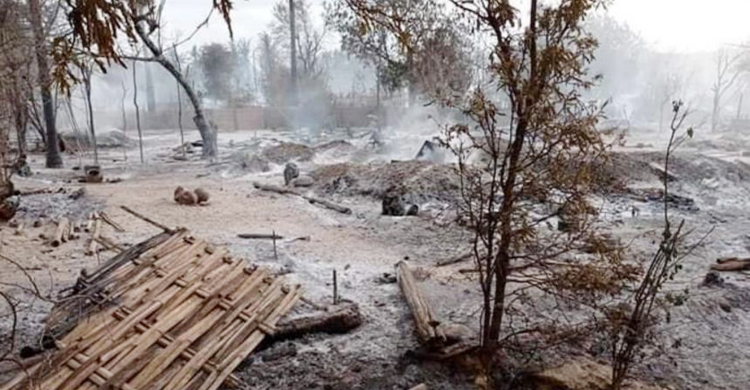 Myanmar village burned after fighting; residents blame security forces