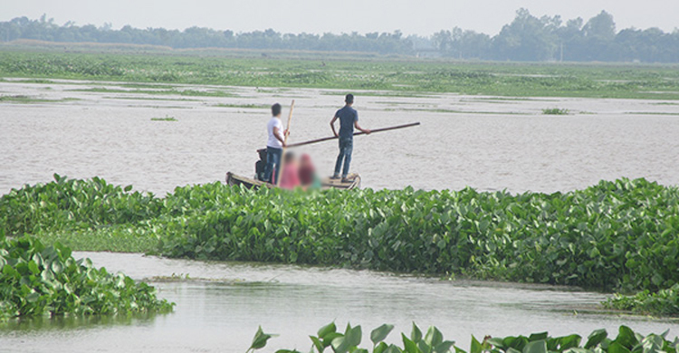 রক্তদহ বিলে নৌকা ডুবে মা-ছেলের মৃত্যু
