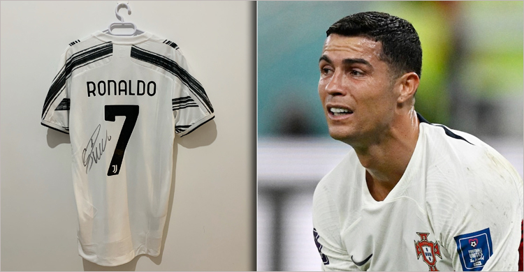 ভূমিকম্পে ক্ষতিগ্রস্তদের পাশে রোনালদো, সই করা জার্সি নিলামে