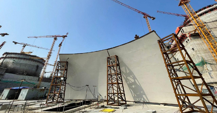 রূপপুর প্রকল্পে আউটার কন্টেইনমেন্ট ডোম স্থাপনের কাজ শুরু