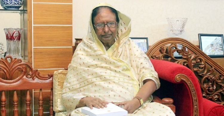Ex-Home Minister Sahara Khatun hospitalized