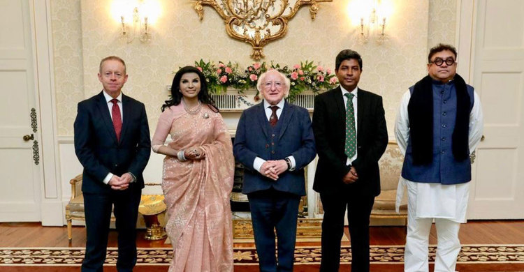 Tasneem presents credentials to Irish President