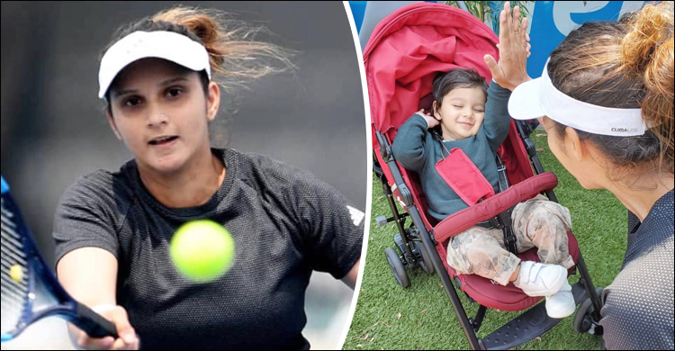 ছেলেকে সাক্ষী রেখে প্রত্যাবর্তনের ম্যাচ জিতলেন সানিয়া