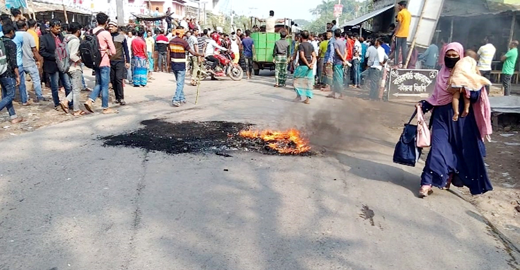 নির্বাচনী সহিংসতায় আহত ব্যক্তির মৃত্যু, সড়ক অবরোধ