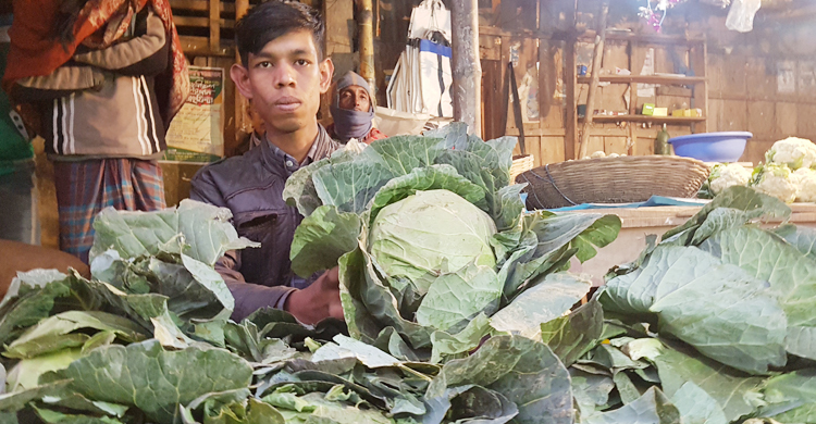 বাঁধাকপির পিস ১ টাকা, ফুলকপি দুই টাকা