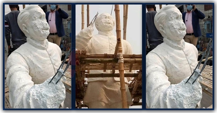 Bangabandhu's sculpture vandalized