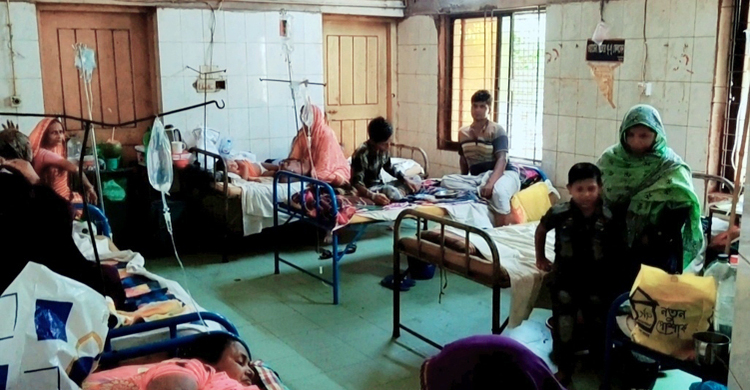 শরীয়তপুর হাসপাতালে ডায়রিয়া রোগীর চাপ, স্যালাইন-ওষুধ সংকট