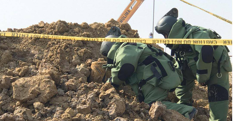 শাহজালালে ২৫০ কেজি ওজনের আরও একটি বোমা উদ্ধার