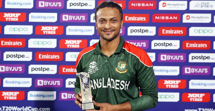 আরও একবার বাংলাদেশের জয়ে ম্যাচসেরা সাকিব