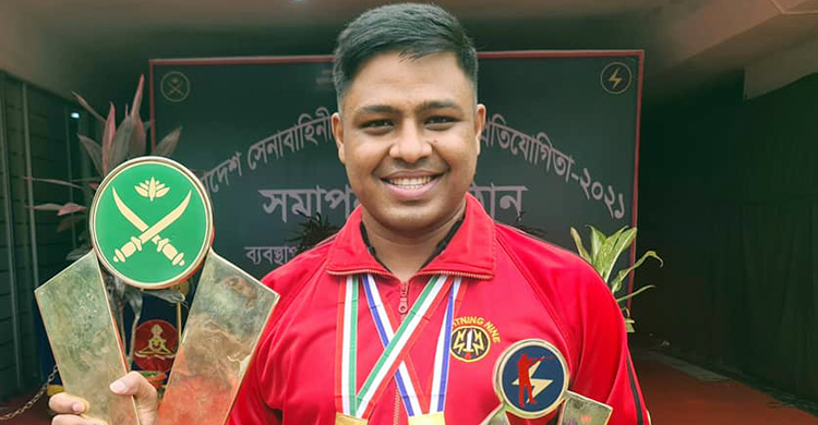 সেনাবাহিনী আন্তঃক্লাব শ্যুটিংয়ে সেরা শাকিল