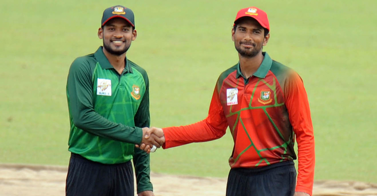 শিরোপা নির্ধারণী ম্যাচে টস হেরে ব্যাটিংয়ে শান্ত একাদশ