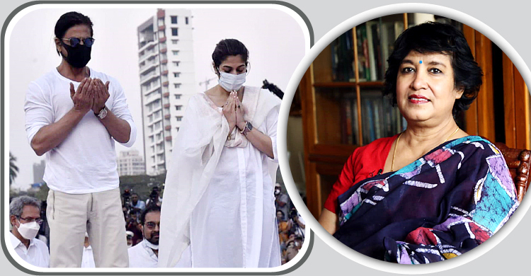 শাহরুখ থুতু ছেটাননি, দোয়া পড়ে ফুঁ দিয়েছেন: তসলিমা