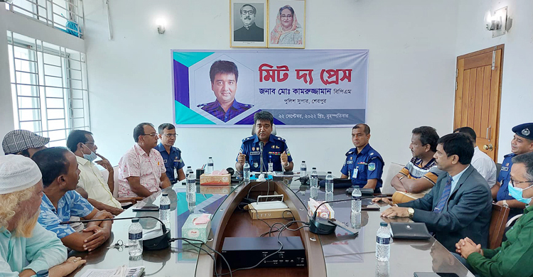 শেরপুর জেলা পুলিশের ‘টক টু এসপি’ সেবা চালু