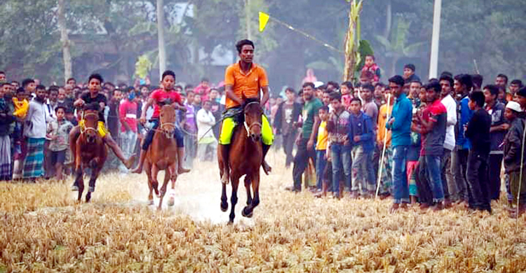 শেরপুরে ঐহিত্যবাহী ঘোড়দৌড় প্রতিযোগিতা