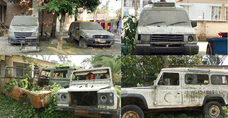 নষ্ট থেকে বাতিলে রূপ নিচ্ছে শেরপুর স্বাস্থ্য বিভাগের ১৪ গাড়ি