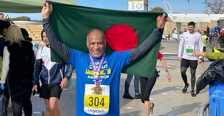 সাইপ্রাস ম্যারাথনে বাংলাদেশের পতাকা ওড়ালেন শিব শংকর