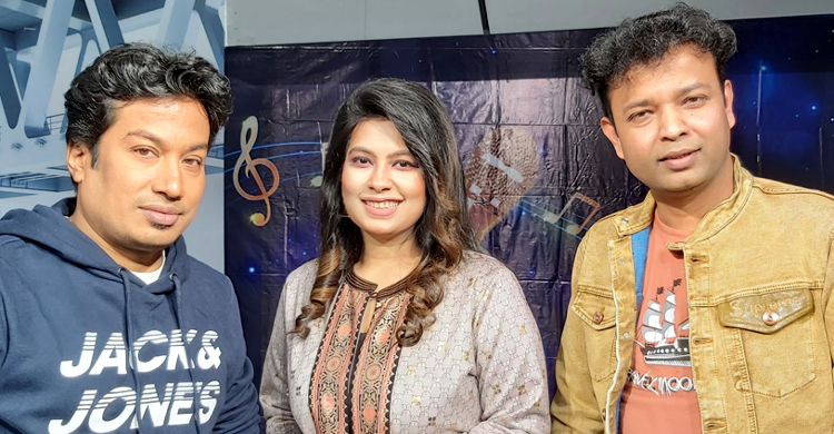 ইকবাল খন্দকারের ‘গান আলাপন’ অনুষ্ঠানে রাশেদ-আনিকা