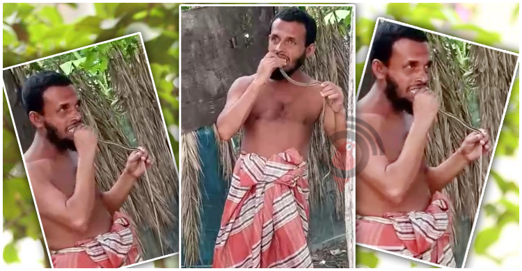 জ্যান্ত সাপ চিবিয়ে খেলেন মোস্তাফিজ
