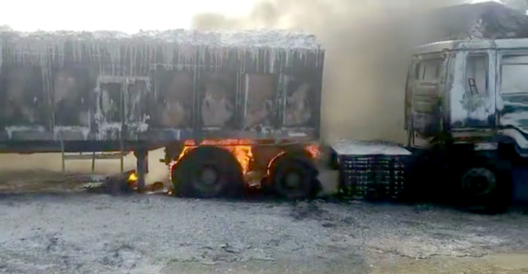 সোনামসজিদ স্থলবন্দরের আগুন নিয়ন্ত্রণে