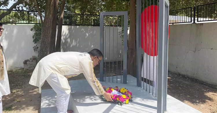 দক্ষিণ আফ্রিকায় নবনির্মিত শহীদ মিনারে প্রবাসীদের শ্রদ্ধা