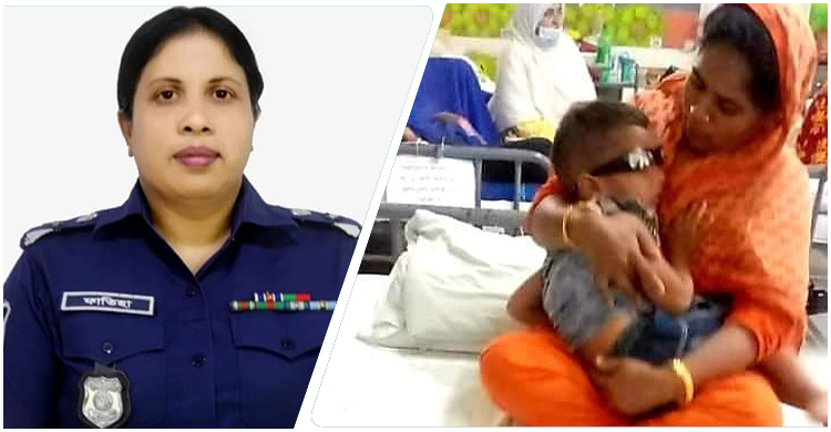 এসপির মমতায় চোখের যন্ত্রণা থেকে মুক্তি পেল ছোট্ট তানভিন