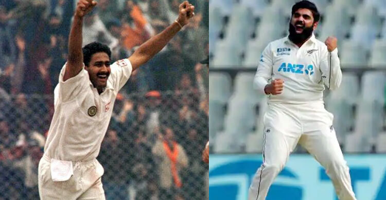 এজাজকে অভিনন্দন জানালেন কুম্বলে
