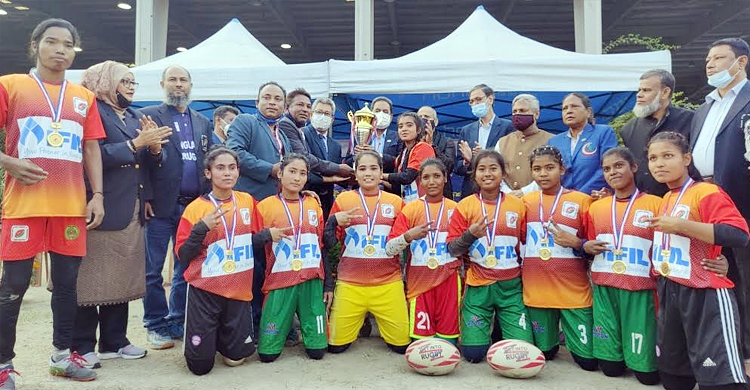 নারী রাগবিতে চ্যাম্পিয়ন ঠাকুরগাঁও