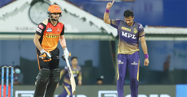 উইকেট পেলেন সাকিব, হায়দরাবাদকে হারিয়ে শুরু কেকেআরের