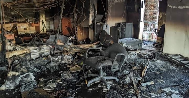 আগুনে পুড়ে গেছে যমুনা টিভির বাংলামোটর স্টুডিও