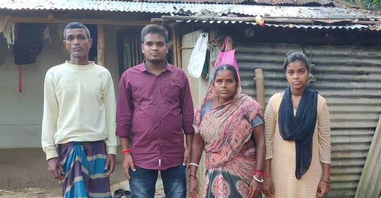 টাকার জন্য বিশ্ববিদ্যালয়ে ভর্তি হতে পারছেন না চা শ্রমিকের ছেলে