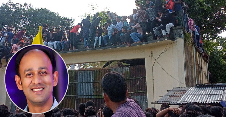 ব্যারিস্টার সুমনের খেলা দেখতে উপচেপড়া ভিড়, ধসে পড়লো টিনের ছাউনি