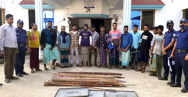 সুনামগঞ্জে আধিপত্য বিস্তার নিয়ে সংঘর্ষ, আটক ১৪ জন কারাগারে