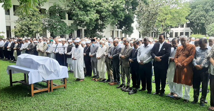 সুপ্রিম কোর্টে বিচারপতি সৈয়দ আমিরুল ইসলামের জানাজা অনুষ্ঠিত