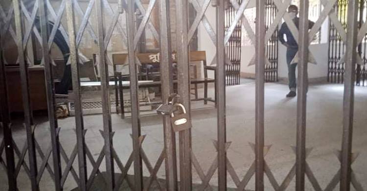 শাবিপ্রবি উপাচার্যের কার্যালয়সহ একাডেমিক ভবনে ঝুলছে তালা