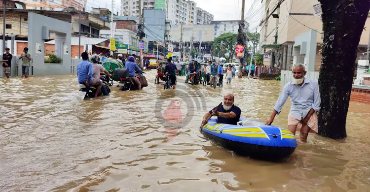 সিলেট নগরেই হাঁটু সমান পানি, প্লাবিত হচ্ছে নতুন এলাকা