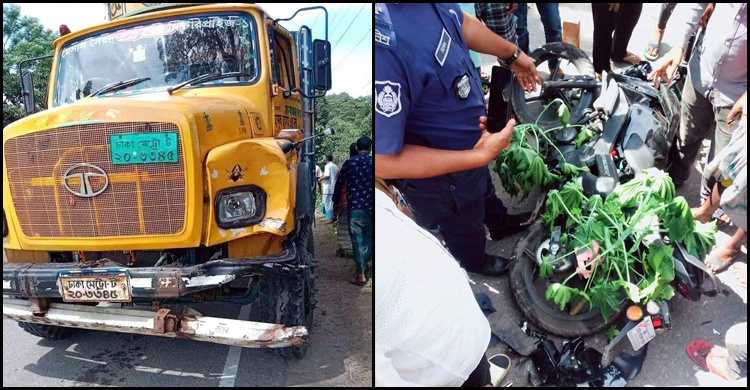 Two killed as truck hits motorcycle in Sylhet
