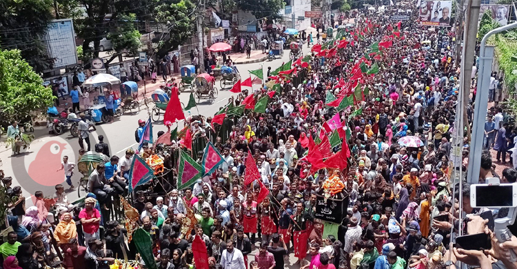 শোকের মাতমে শেষ হলো ঐতিহ্যবাহী তাজিয়া মিছিল