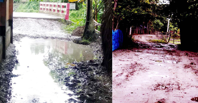 গ্রামবাসীর খরচে নির্মিত সড়ক দেখিয়ে সরকারি প্রকল্পের টাকা উত্তোলন