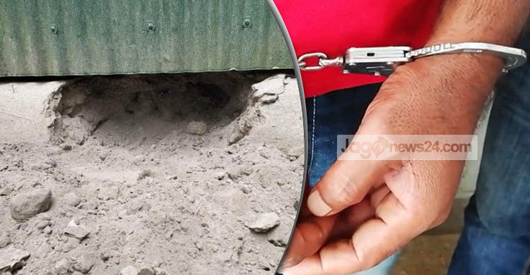 সিঁধ কেটে চুরি করতে গিয়ে আ.লীগের সভাপতি হাতেনাতে আটক