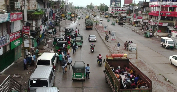 ২৪ ঘণ্টায় বঙ্গবন্ধু সেতু দিয়ে ২২ হাজার গাড়ি পারাপার